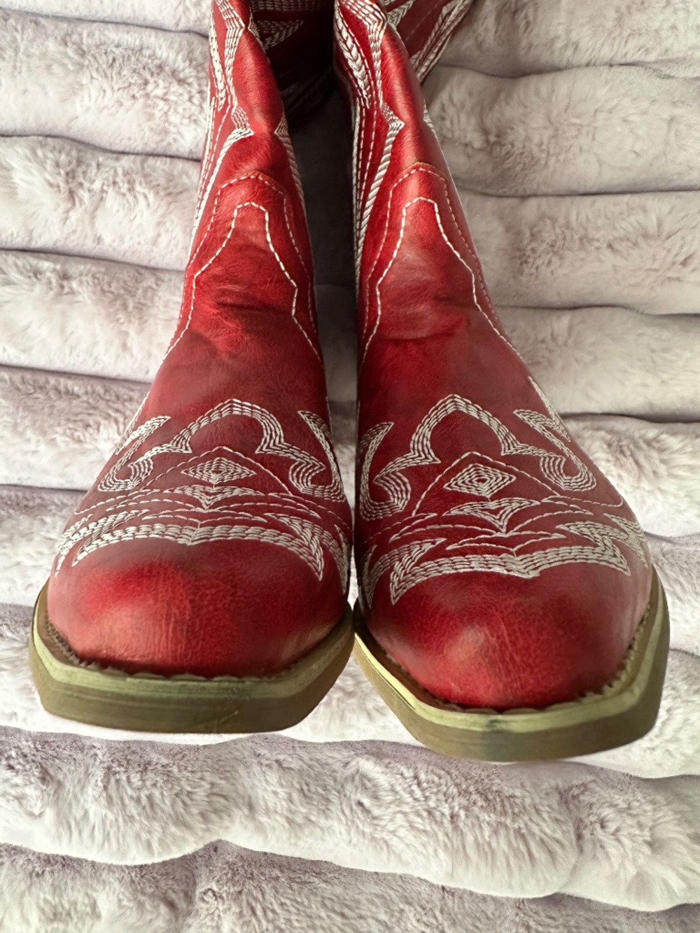 Women size 9 or 40 RED Western Cowboy Boots Brand New - Picture 10 of 12